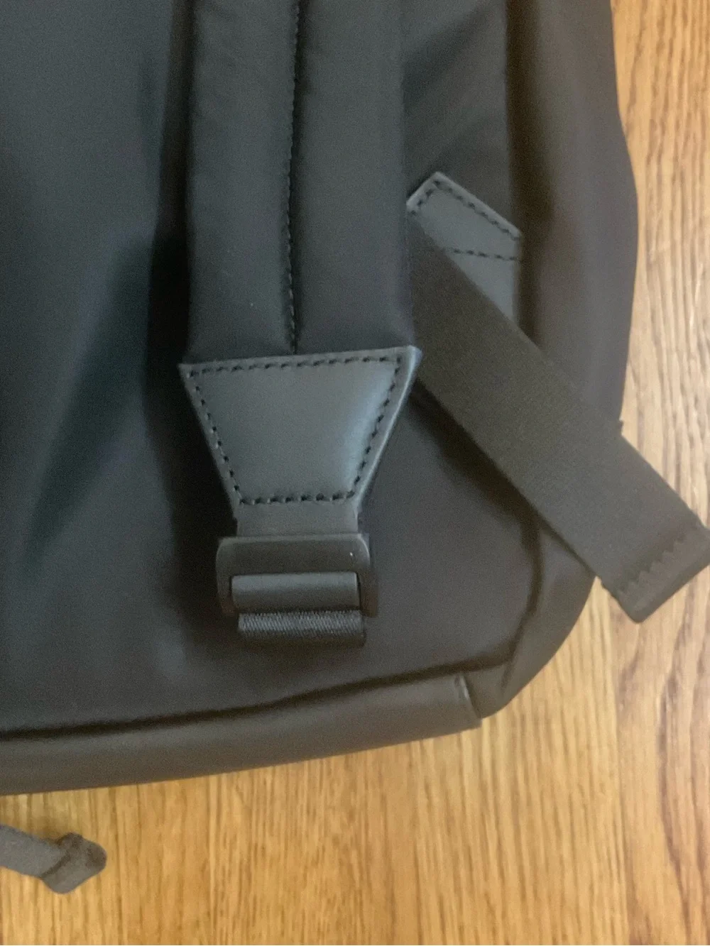 Quince Revive Unisex Black Nylon Daypack Backpack . Size OS